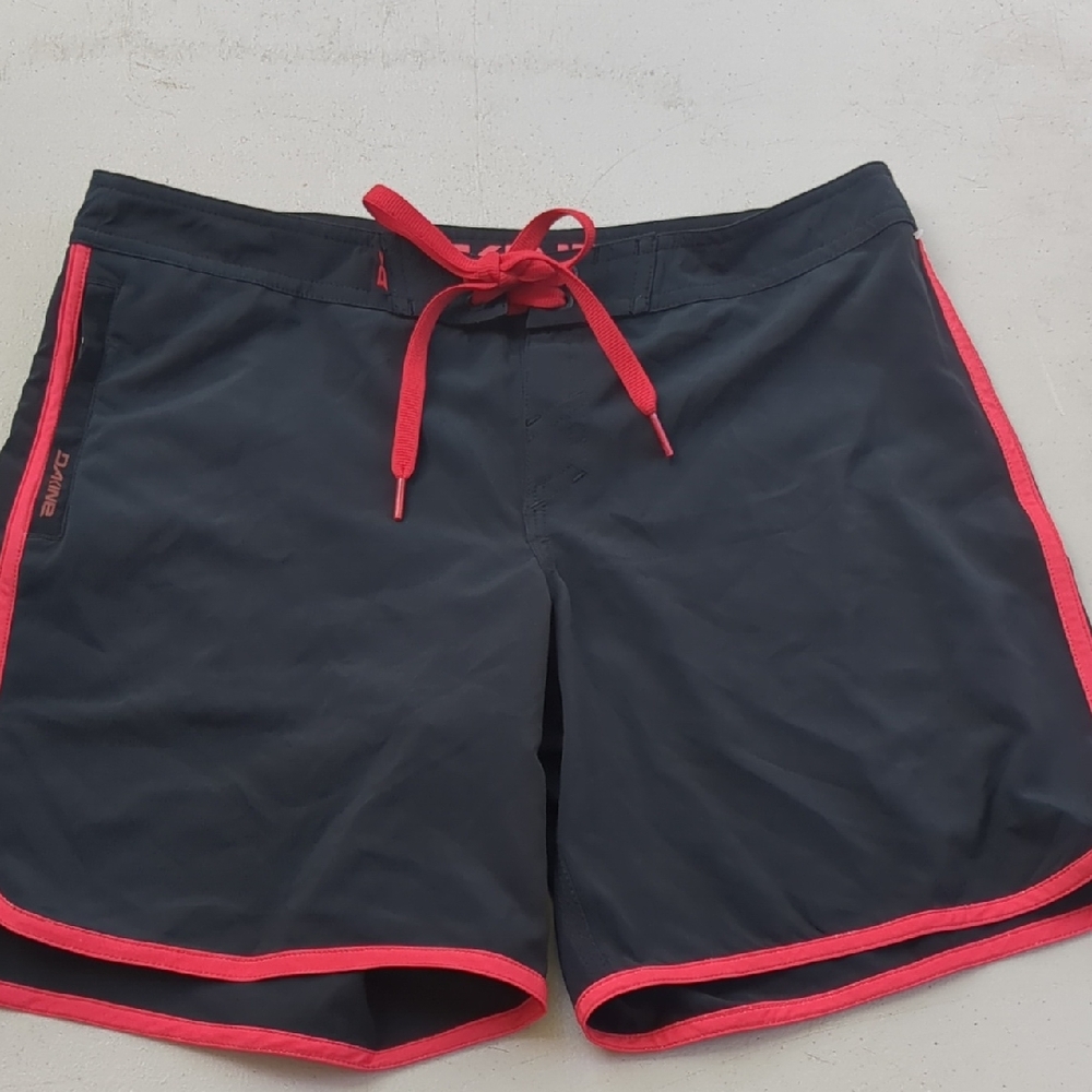 Dakine Black and Red Board Shorts for Swim